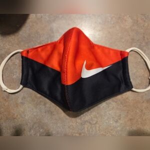 Nike Black and Orange Face Mask